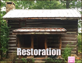 Historic Log Cabin Restoration  Fort Blackmore, Virginia